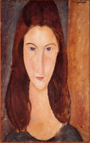 Portrait of Jeanne Hebuterne - Amedeo Modigliani Paintings